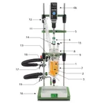 Lklab Korea Small Scale Jacketed Reactor, Bench-Top / 자켓식 소형 반응 시스템, 300 ml, 500 ml, 1 L