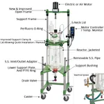 Lklab Korea Large Process Reactor System, Jacketed / 자켓식 대형 반응 시스템, 10, 15, 20 L