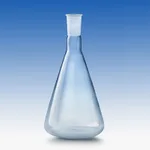 Lklab Korea Fused Quartz Erlenmeyer Flask with Joint / 석영 유리 죠인트 삼각 플라스크