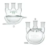Lklab Korea 3-Neck Jacketed Round Bottom Flask / 3구 자켓식 환저 플라스크