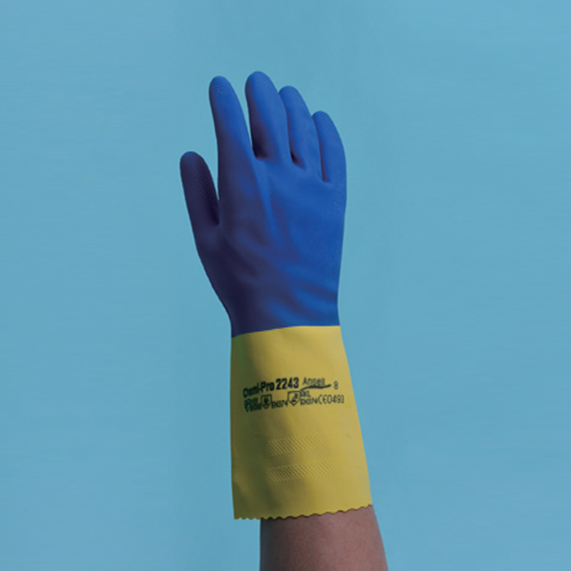 Lklab Korea Alphatec® Chemi-pro® 224X
Latex-Neoprene Chemical Resistance Glove / 라텍스-네오프렌 내화학 글러브, KOSHA 인증