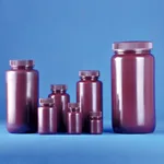 Lklab Korea Amber Wide Mouth Bottle, HDPE / 갈색 HDPE 광구병
