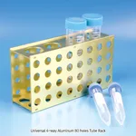 SciLab 80-hole Universal 4-way Aluminum Tube Rack