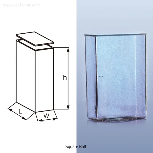 DURAN Square Glass Bath
