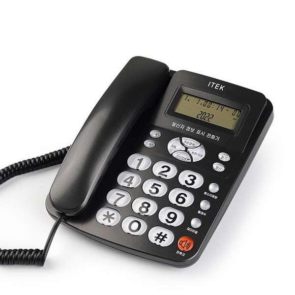 OFFICENEX 발신자표시 전화기(IK-320/블랙/아이텍)