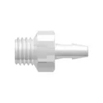 1/4-28 UNF Thread with 5/16` Hex to 200 Series Barb, 3/32` (2.4 mm) ID Tubing