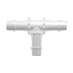 Tee Tube Fitting with 500 Series Barbs, 3/4` (19.0 mm) ID Tubing