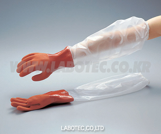 AS ONE New Vinylove Glove Glove(with Long Sleeve Cover), 토시형 PVC 장갑