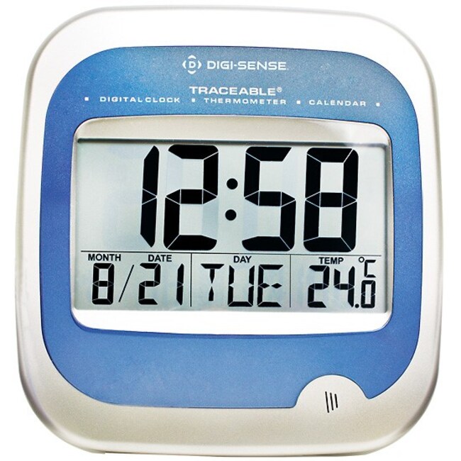 Thermo Fisher Scientific Cole-Parmer Wall-Mount Digital Clock/Calendar/Thermometer