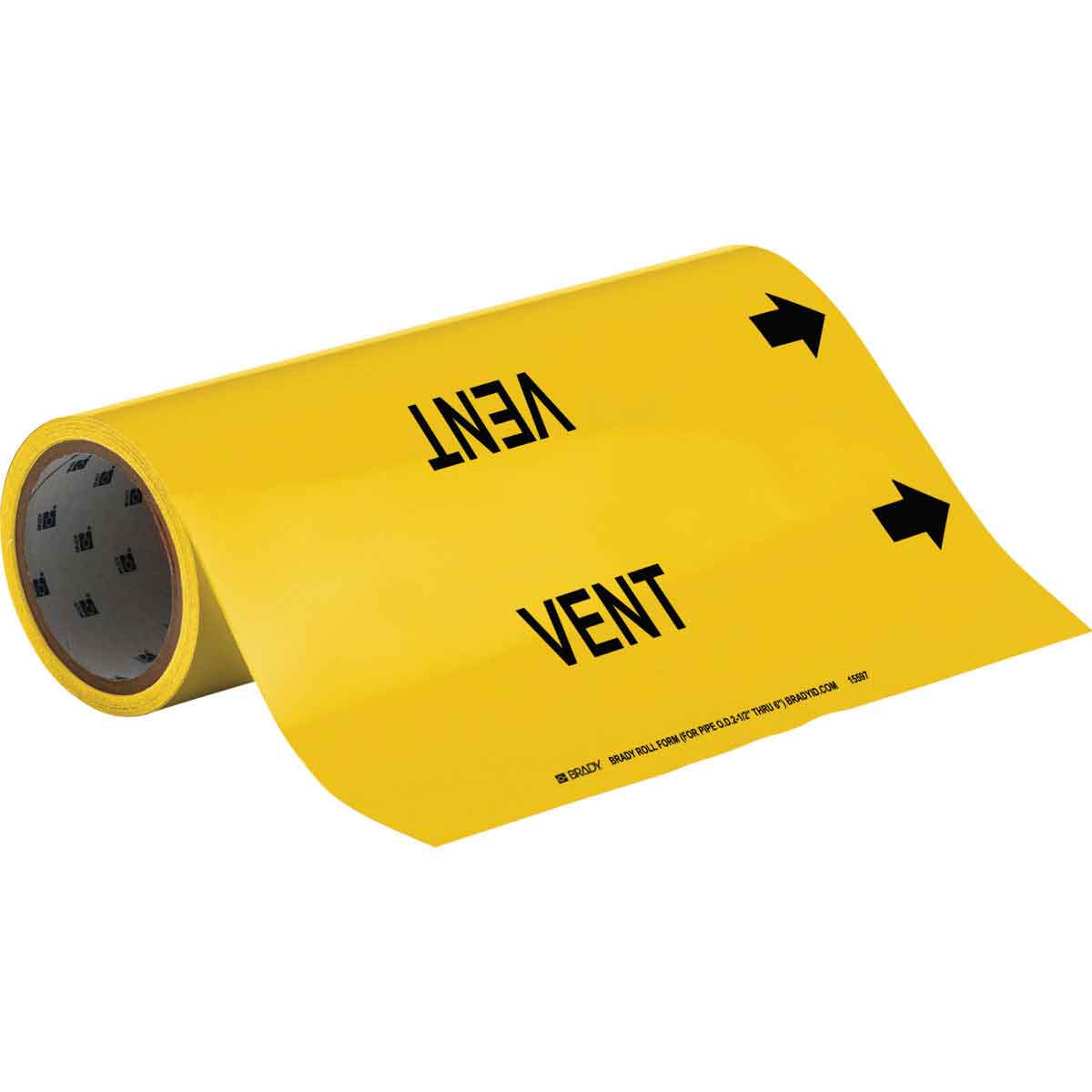 Brady VENT Roll Form Pipe Marker