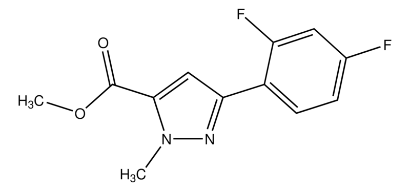 Merck Methyl 3-(2,4-difluorophenyl)-1-methyl-1H-pyrazole-5-carboxylate