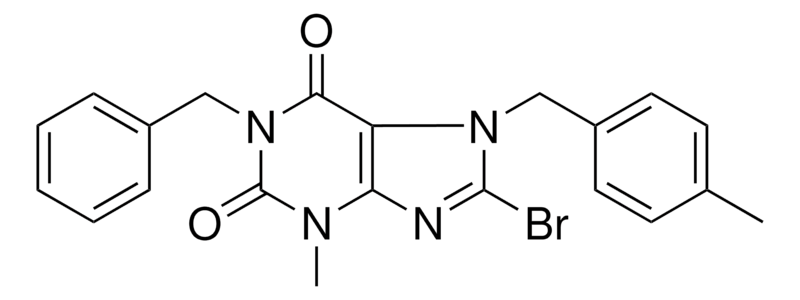 Merck 1-BENZYL-8-BROMO-3-METHYL-7-(4-M-