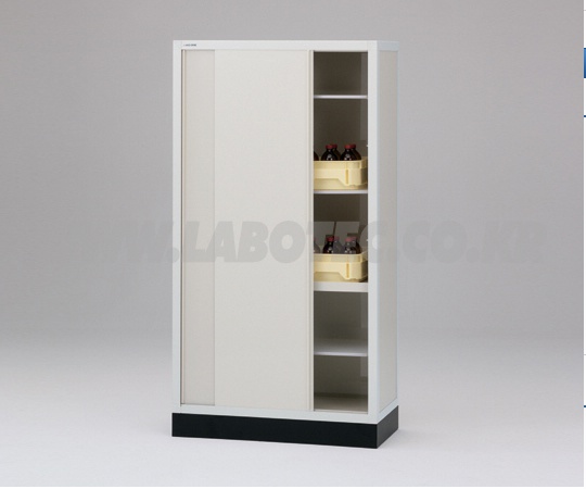 AS ONE Reagent Storage Cabinet PVC, PVC시약장, 미닫이형
