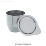 Daihan Science Bochem 99.5% Nickel Crucible and Lid, Corrosion Free, Thick-0.5mm, 1 5~270㎖High