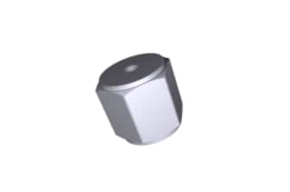 Waters Compression Nut 1/16 in - 1/16 in Brass
