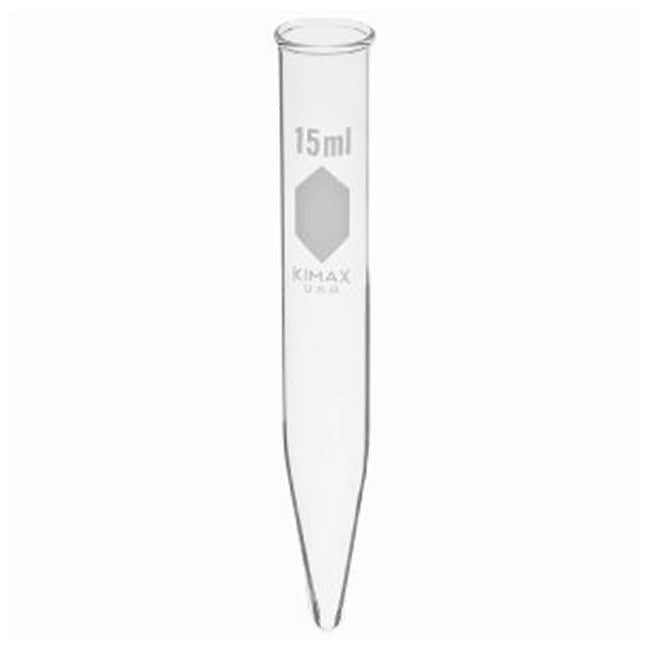 Thermo Fisher Scientific Kimble KIMAX Conical-Bottom Glass Centrifuge Tubes: 15 mL Capacity