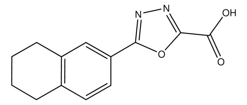 Merck 5-(1,2,3,4-Tetrahydronaphthalen-7-yl)-1,3,4-oxadiazole-2-carboxylic acid