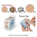 Daihan Science Moalab Sequential Adhesive Spot Bandage, Roll of 100 Sterile Injection Care Ban
