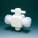 AS ONE All-Teflon® 2-Way Connecting Valve, 올 테프론® 2방향 밸브
