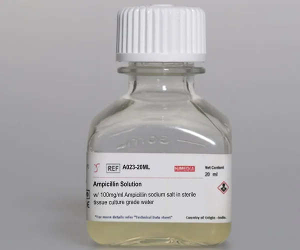 Himedia Ampicillin Solution w/ 100mg/ml Ampicillin sodium salt in sterile tissue culture grade water