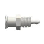 Female Luer Thread Style Panel Mount 1/4-28 UNF to 200 Series Barb, 1/16` (1.6 mm) ID Tubing