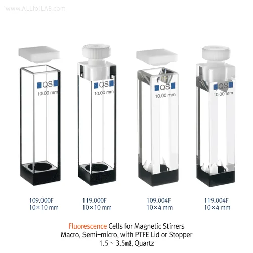 HELLMA Fluorescence Cells for Magnetic StirrersMacro