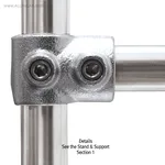 SciLab 다용도 튜브 커넥터 Zinc-coated Cast Iron Tube Connector