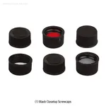 SciLab Black PP Screwcaps