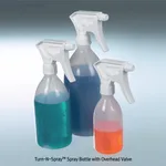 Burkle Turn-N-Spray TM Spray Bottle with Overhead Valve