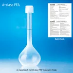 VIT-LAB A-class Batch Certificated PFA Volumetric Flask