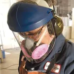3M PC 보안면 Safety PC Faceshield and Thermoplastic Pinlock Headgear For Protection