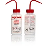 Merck Azlon Multi-Lingual Safety Wash Bottles With Driplok Vapor Venting
