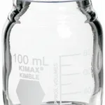 Thermo Fisher Scientific KIMAX GL 45 Media/Storage Bottles, 100mL; With blue cap