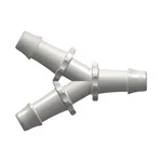 Y Tube Fitting with 500 Series Barbs, 5/8` (16.0 mm) ID Tubing