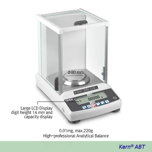 KERN 고정밀-분석 저울 0.01mg max.220g High-professional Analytical Balance “ABT”