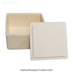 99.8% 2~800㎖ Alumina Rectangular Crucible & CoverUp to 1