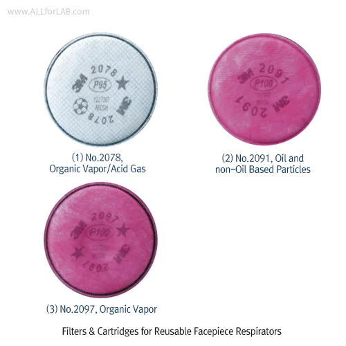 3M Filters & Cartridges for Reusable Facepiece Respirator