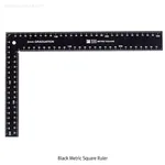 SB Black Metric Square Ruler