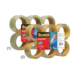 Daihan Science 3M Scotch “3615R-6” Packing Tape, Transparent & Translucent Milky-Amber<br>With