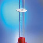 Corning PYREX VISTA Single Metric Volumetric and Graduated Cylinders, Plastic Hexagonal Base, Blue Graduations, To Contain
