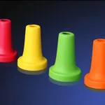 Corning Colored Nose Pieces, Set of 4 (Orange, Yellow, Green, Red)