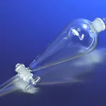 Corning PYREX Squibb Pear-shaped Separatory Funnels, Glass Standard Taper Stopper and Standard Taper Stopcock