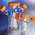 Corning Reusable Glass Spinner Flask with Angled Sidearms