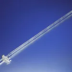 Corning PYREX Precision Bore Buret, Class A, Straight Bore Standard Taper Stopcock, Colored Markings