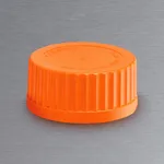 Corning GLS80 Orange Polypropylene Screw Cap with Plug Seal