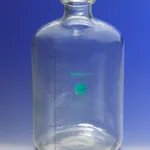 Corning PYREXPLUS Protective Coating Solution Bottles, Graduated, with Tooled Neck