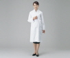 AS ONE White Lab Coat for Women (with Cuff Strap), 여성용 랩 코트 (소맷부리 조절끈)