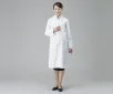 AS ONE White Lab Coat for Women (with Cuff Strap), 여성용 랩 코트 (소맷부리 조절끈)