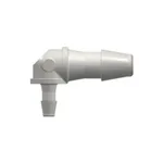 Elbow Reduction Tube Fitting with 200 Series Barbs, 1/8` (3.2 mm) and 1/16` (1.6 mm) ID Tubing