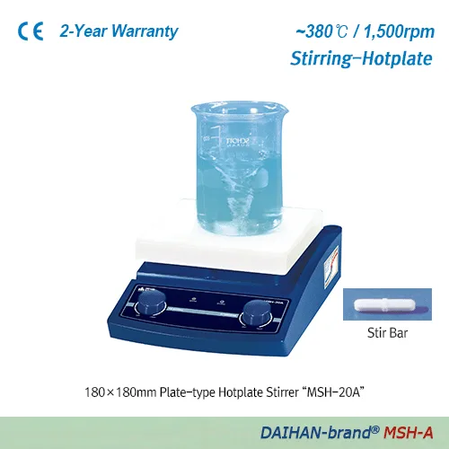 Daihan Science 아날로그 & 디지털 가열 자력 교반기 Standard Analog & Digital Hotplate Stirrer “MSH-A” & “MSH-D”